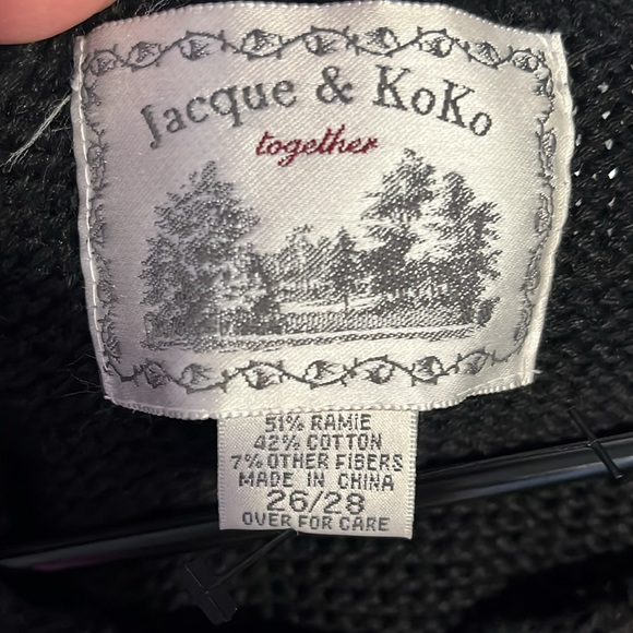 Vintage Jacque & KoKo Together Christmas sweater size 26/28 - Picture 3 of 4